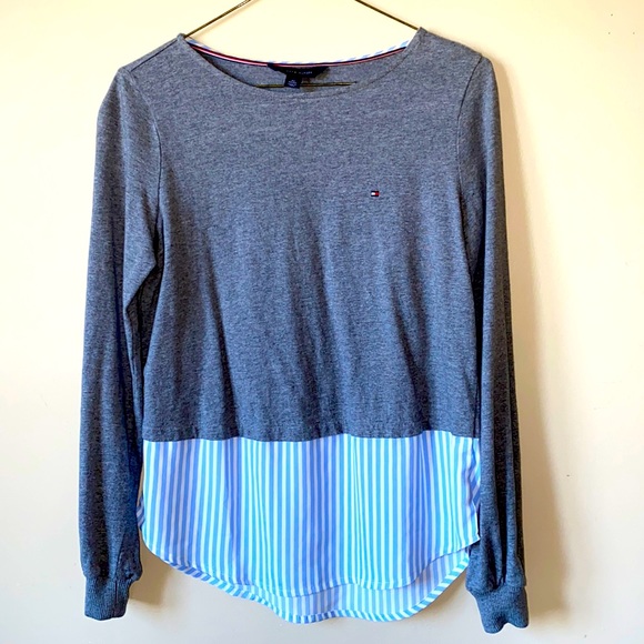 Tommy Hilfiger- Grey Sweater Dress Shirt - Picture 1 of 4